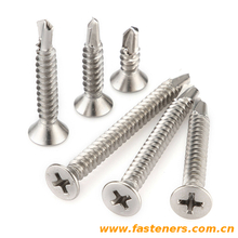 DIN7504 (O) Cross Recessed Countersunk Head Drilling Screws with Tapping Screw Thread
