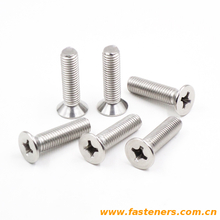 stainless steel 304 GB/T819 Countersunk Flat Head Screws With Cross Recess