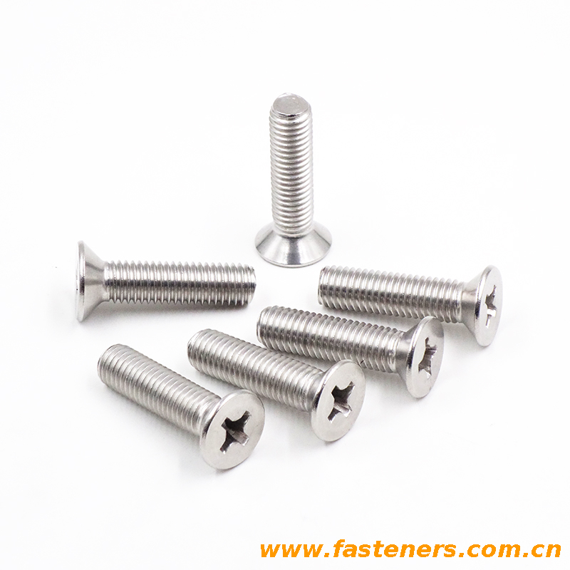 stainless steel 304 GB/T819 Countersunk Flat Head Screws With Cross Recess