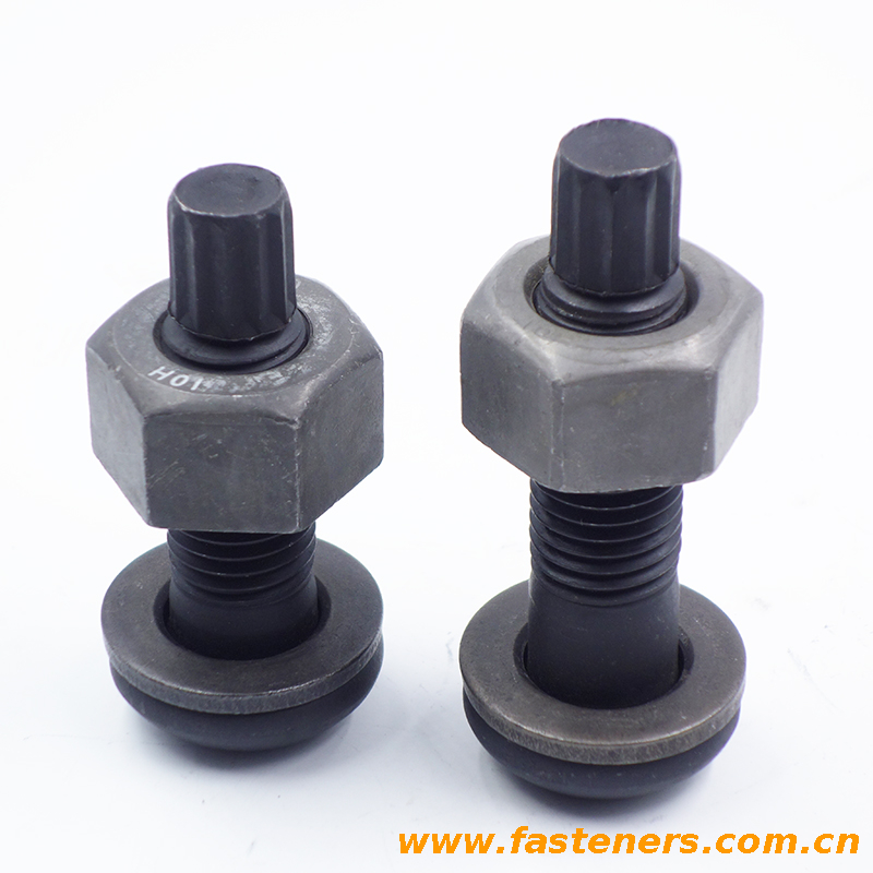 GB/T3632 Sets Of Torshear Type High Strength Bolt Hexagon Nuts And Plain Washer For Steel Structures