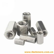 DIN6334 Hexagon Coupling Nuts Galvanizing Carbon Steel