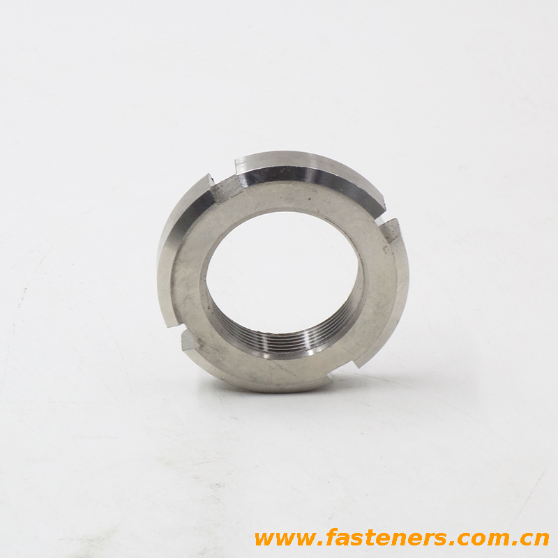 DIN1804 Slotted Round Nuts For Hook Spanner, ISO Metric Fine Thread