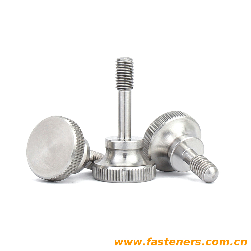 DIN7964 (F) Reduced Shanke Bolts And Screws with Coarse Thread - Knurled Thumb Screws, High Type