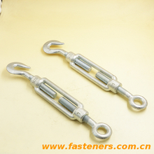 Heavy Duty Drop Forged Galvanized DIN1480 Type Chain Lifting Turnbuckle wire with Hook and Eye