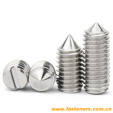 ISO7434 Slotted Set Screws With Cone Point